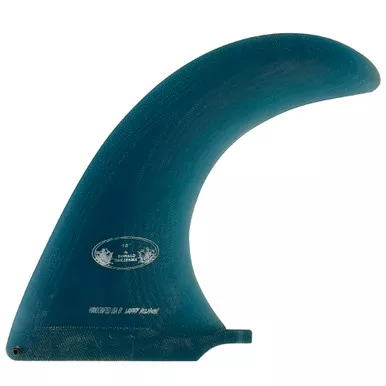 10.0" Donald Takayama Flex Fin by Larry Allison - Used Longboard Singlefin - Blue