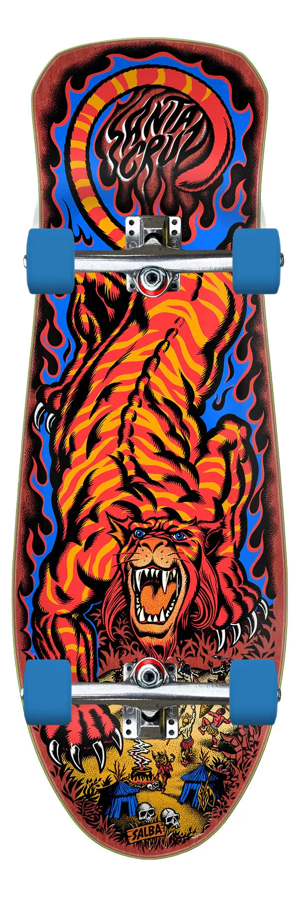 10.3in Salba Tiger Reissue Santa Cruz Premium Skate Cruiser
