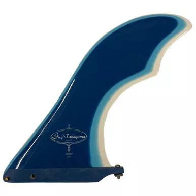 10.5" Guy Takayama 'Stingray' Longboard Single Fin – New - Blue one White Gloss Finish