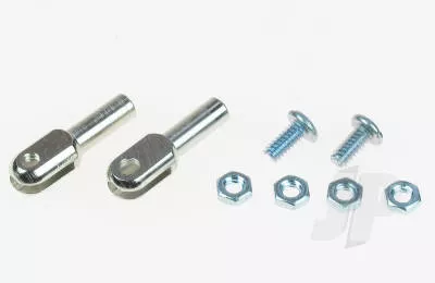 2 steel Rod ends (thread 4-40) DB302