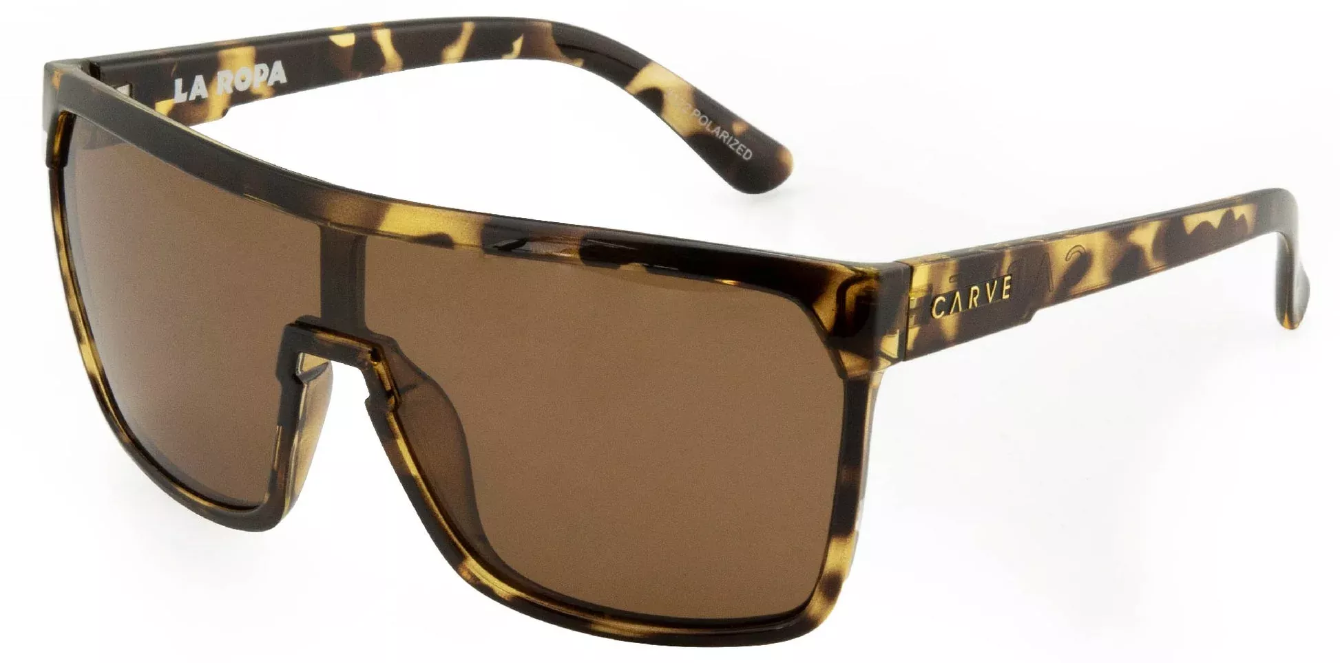 Carve La Ropa Polarized Sunglasses - Gloss Black - Tort