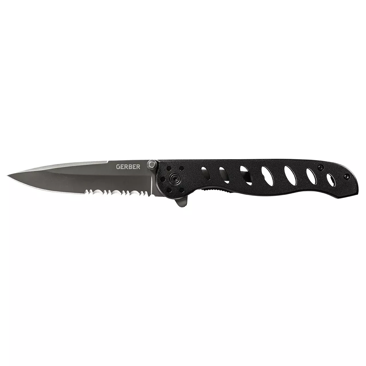Evo Serrated Edge Titanium Coated Knife