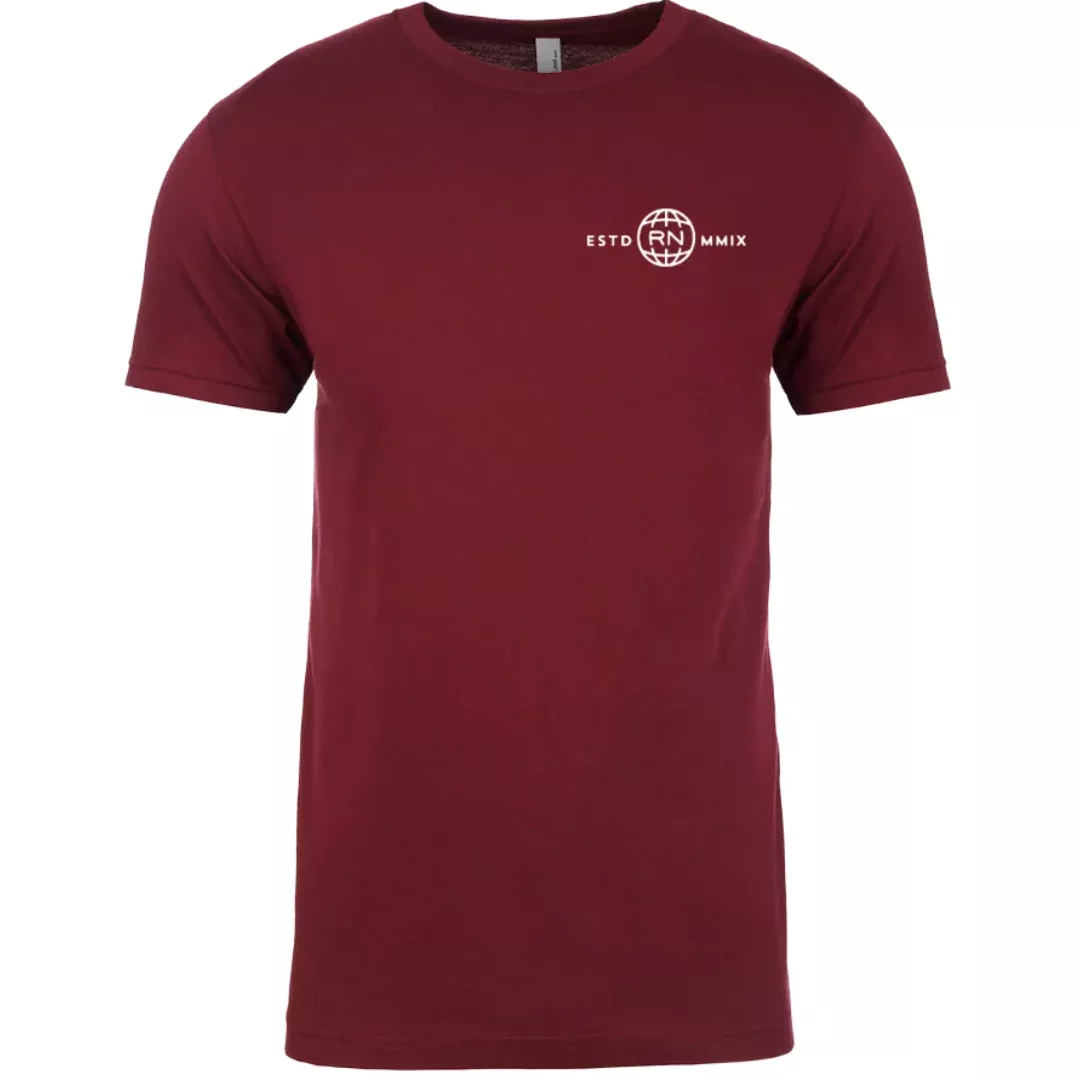 Maroon Globe Logo Tee