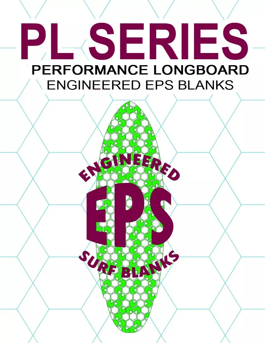 [PL Series] EPS Foam Longboard Surfboard Blanks : High Performance Longboards