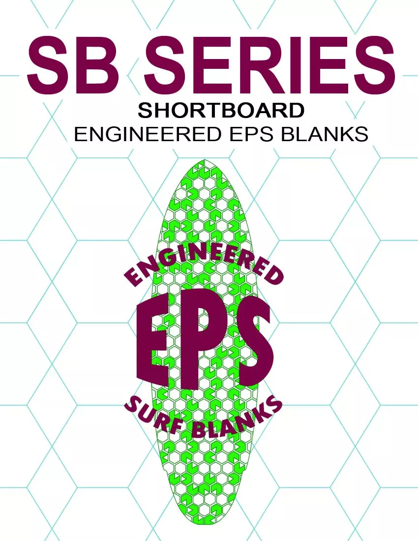 [SB Series] EPS Foam Shortboard Surfboard Blanks : More Nose Rocker and Less Tail Rocker
