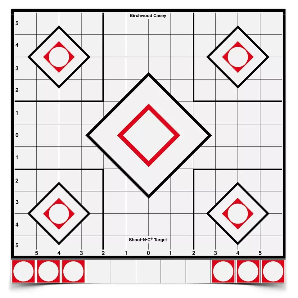 Shoot-N-C 12" White/Black Sight-In Target
