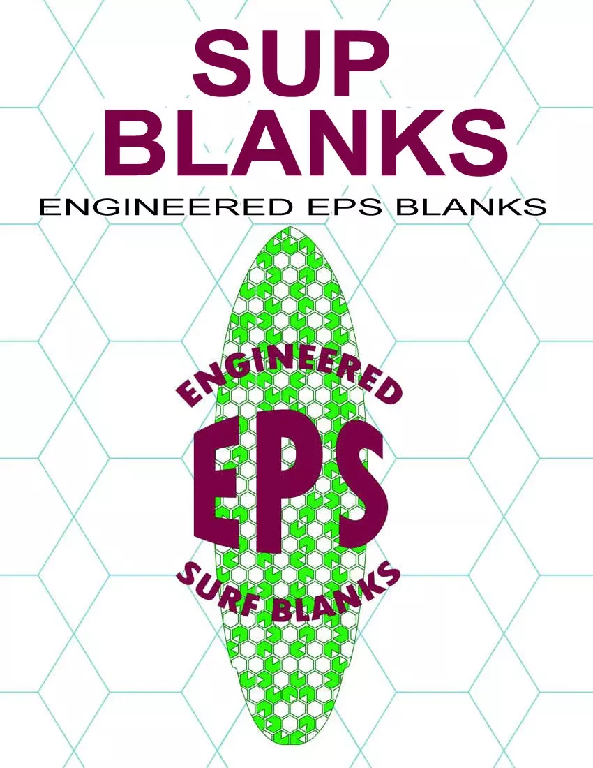 [SUP SERIES] 1# Density EPS Foam SUP (Stand Up Paddleboard) Blanks