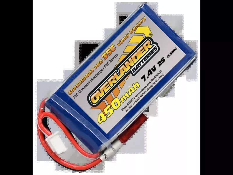 Supersport Lipo Battery450mAh 2s 7.4v 30C