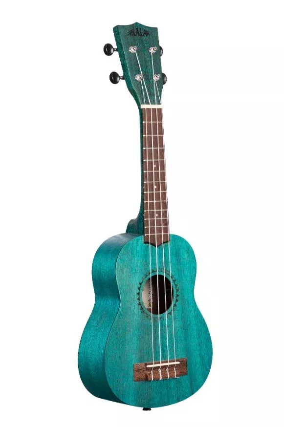 Watercolor Meranti Ocean Blue Soprano Ukulele