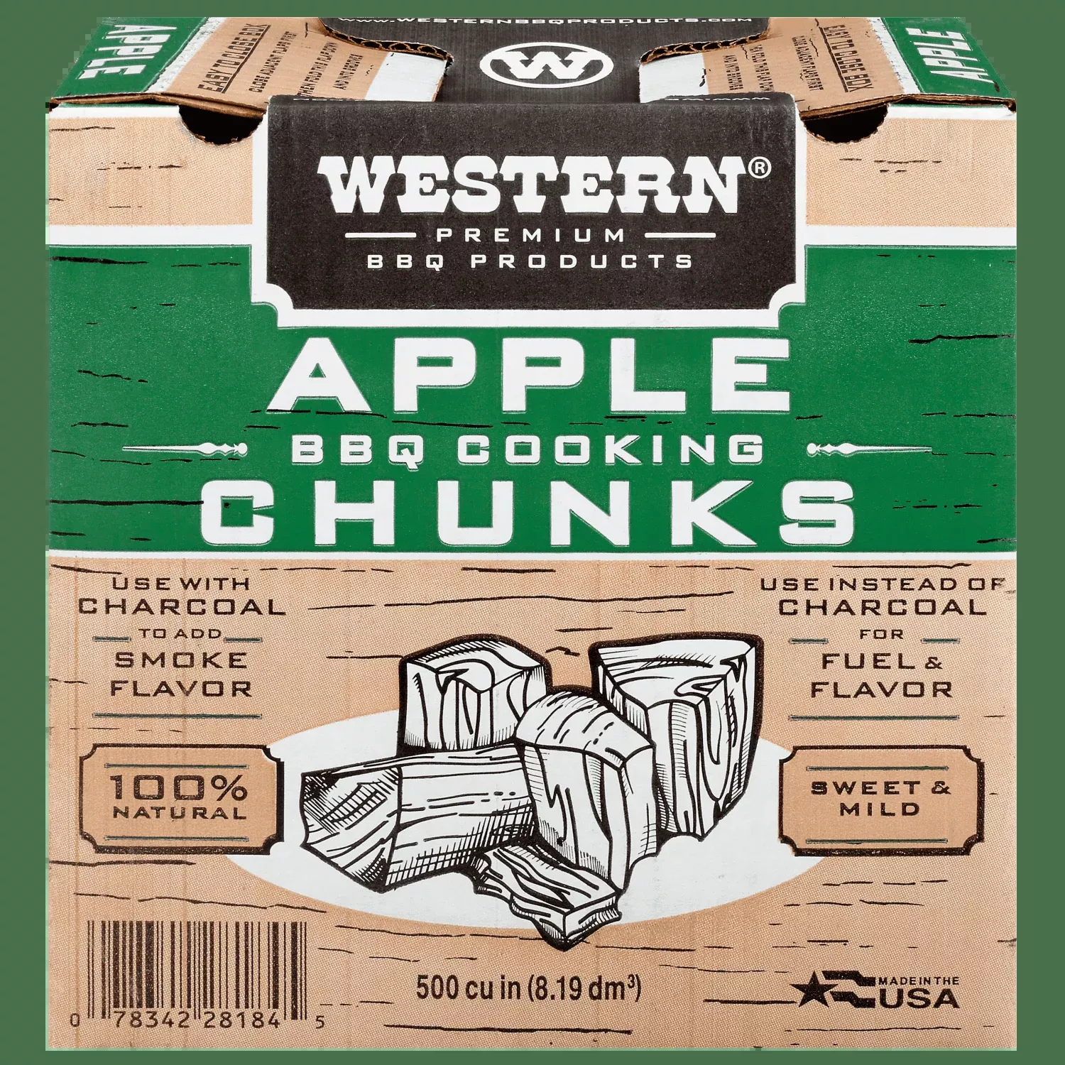 Western Apple Wood BBQ Cooking Chunks