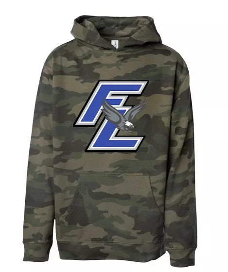 Youth War Eagles Midweight Pullover Hooded Sweatshirt