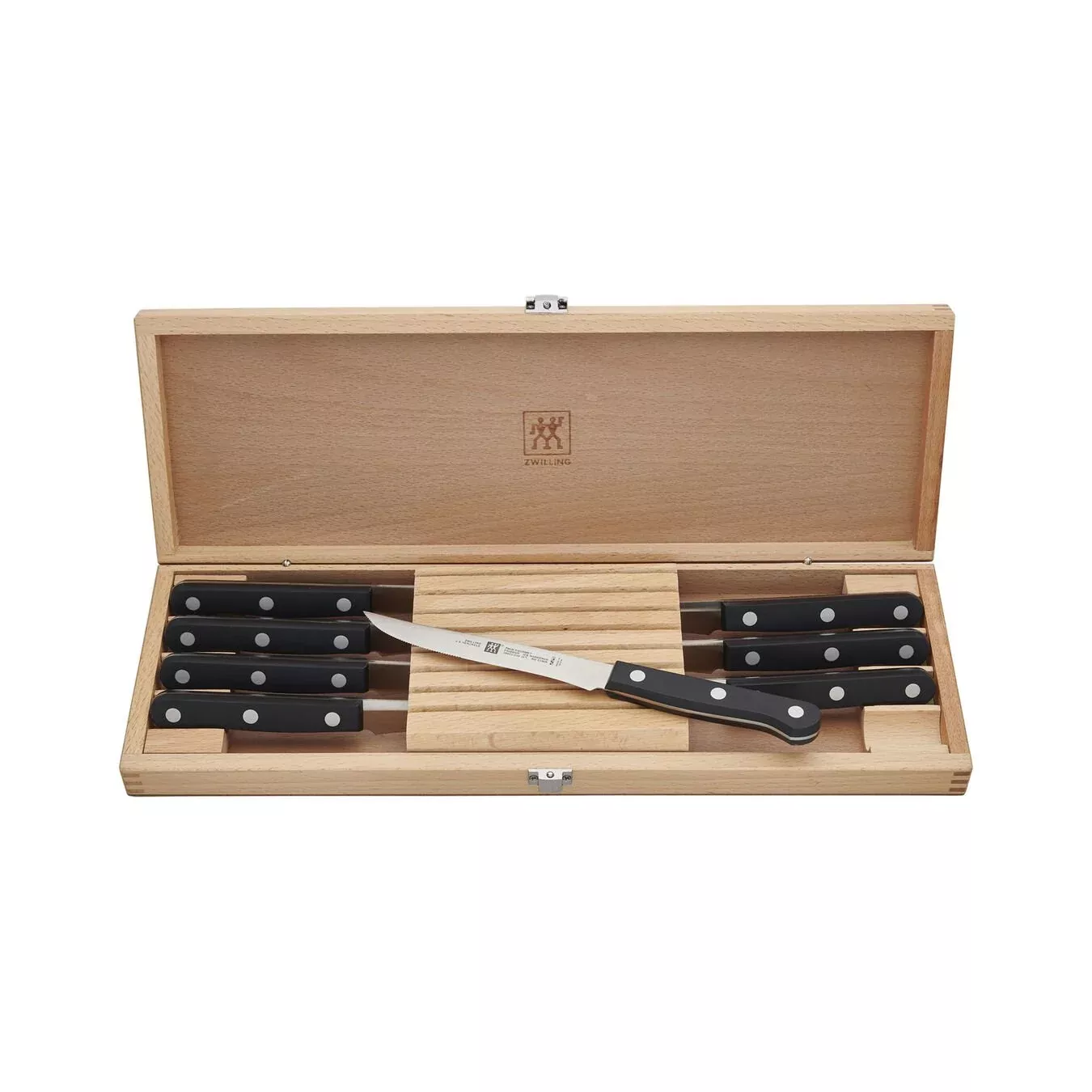 Zwilling Twin Gourmet 8-Piece Steak Knife Set w/ Wood Case